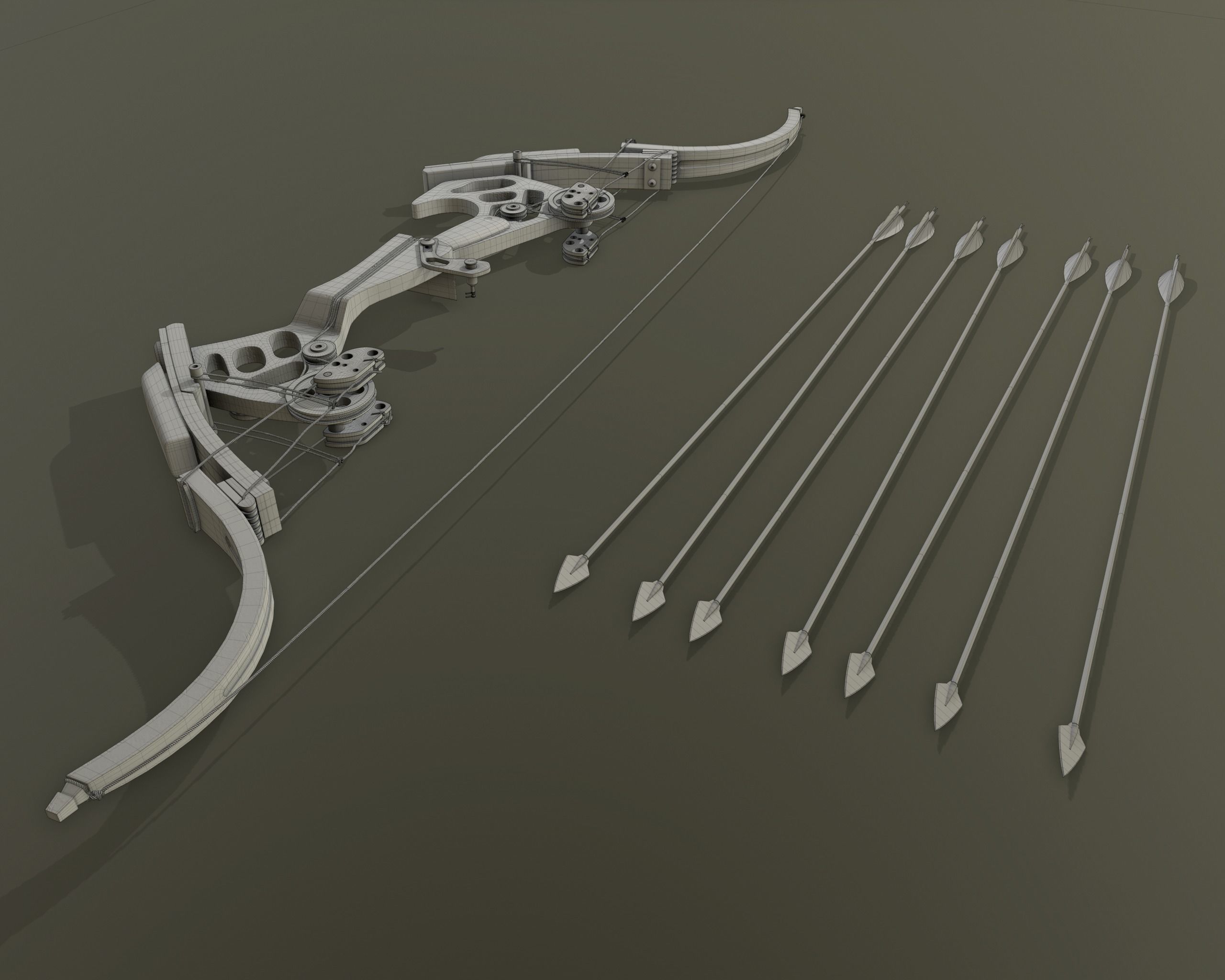 Oneida Kestrel - bow and arrow 3D model_15