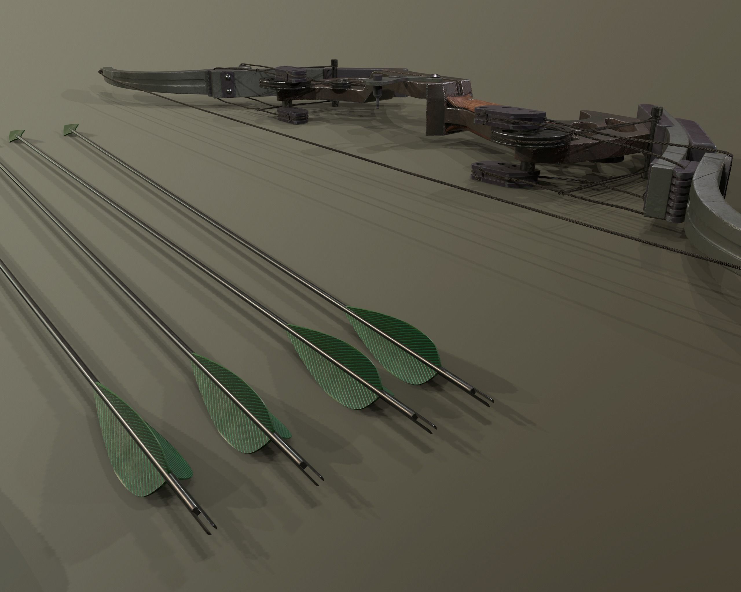 Oneida Kestrel - bow and arrow 3D model_4