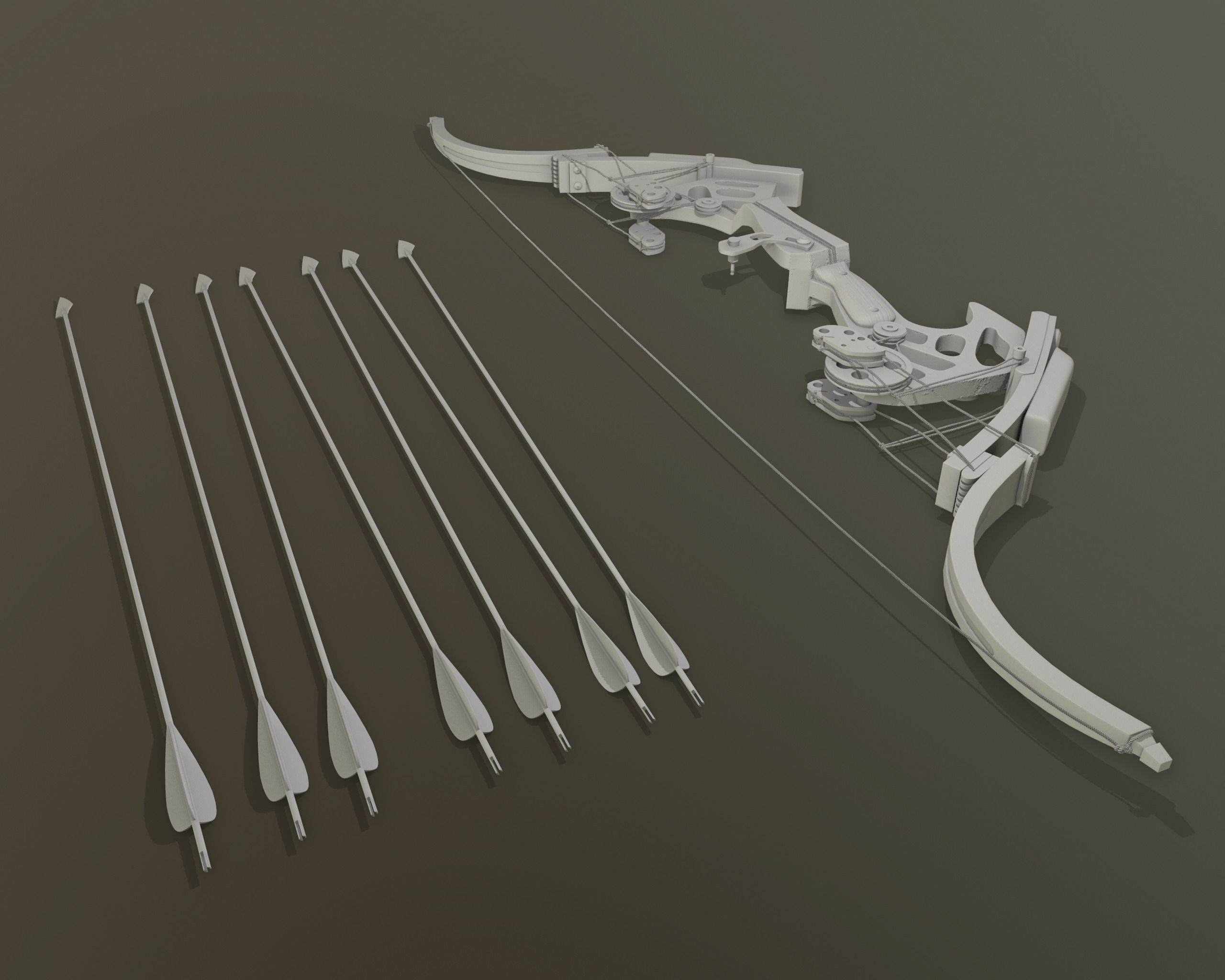 Oneida Kestrel - bow and arrow 3D model_10