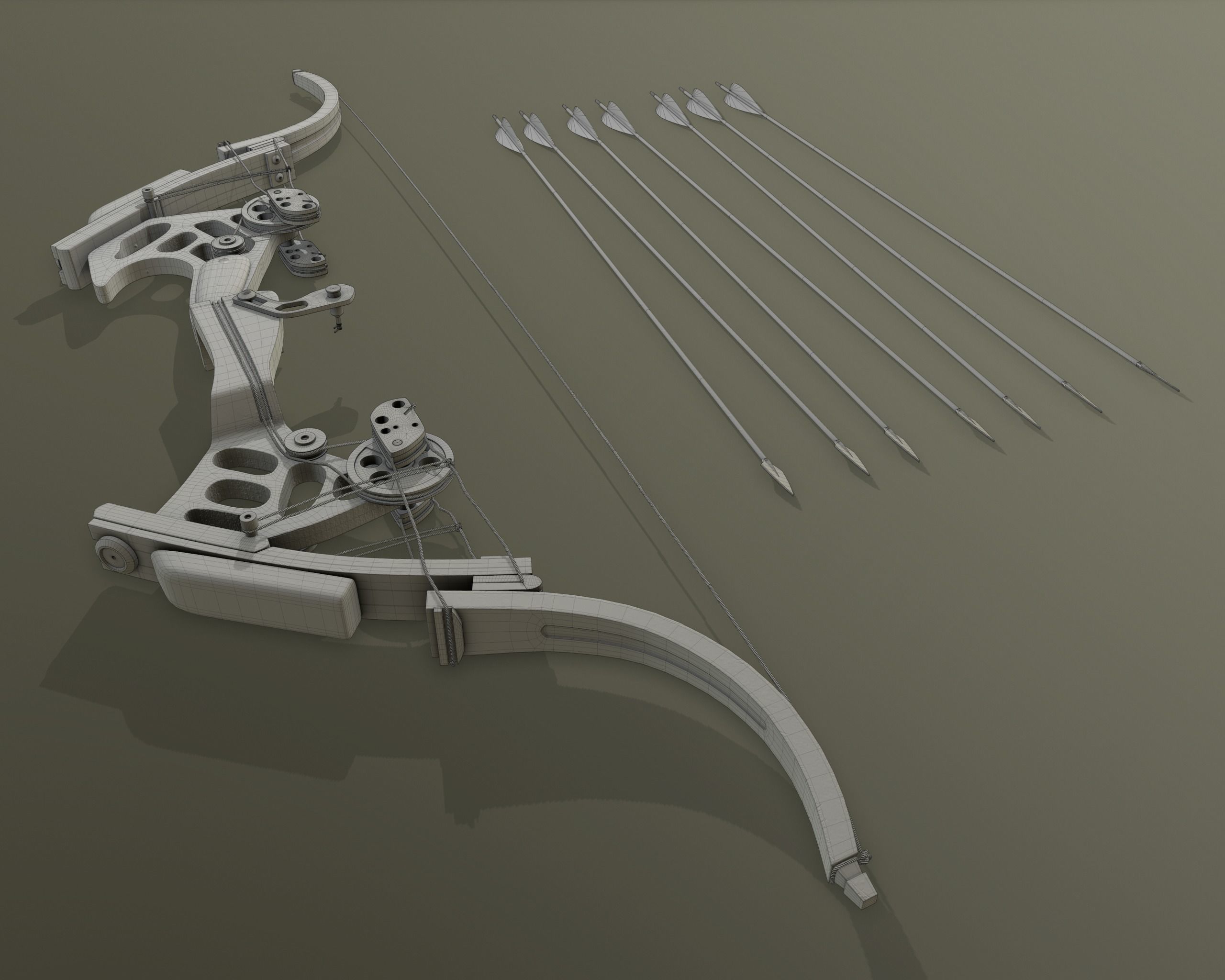 Oneida Kestrel - bow and arrow 3D model_13