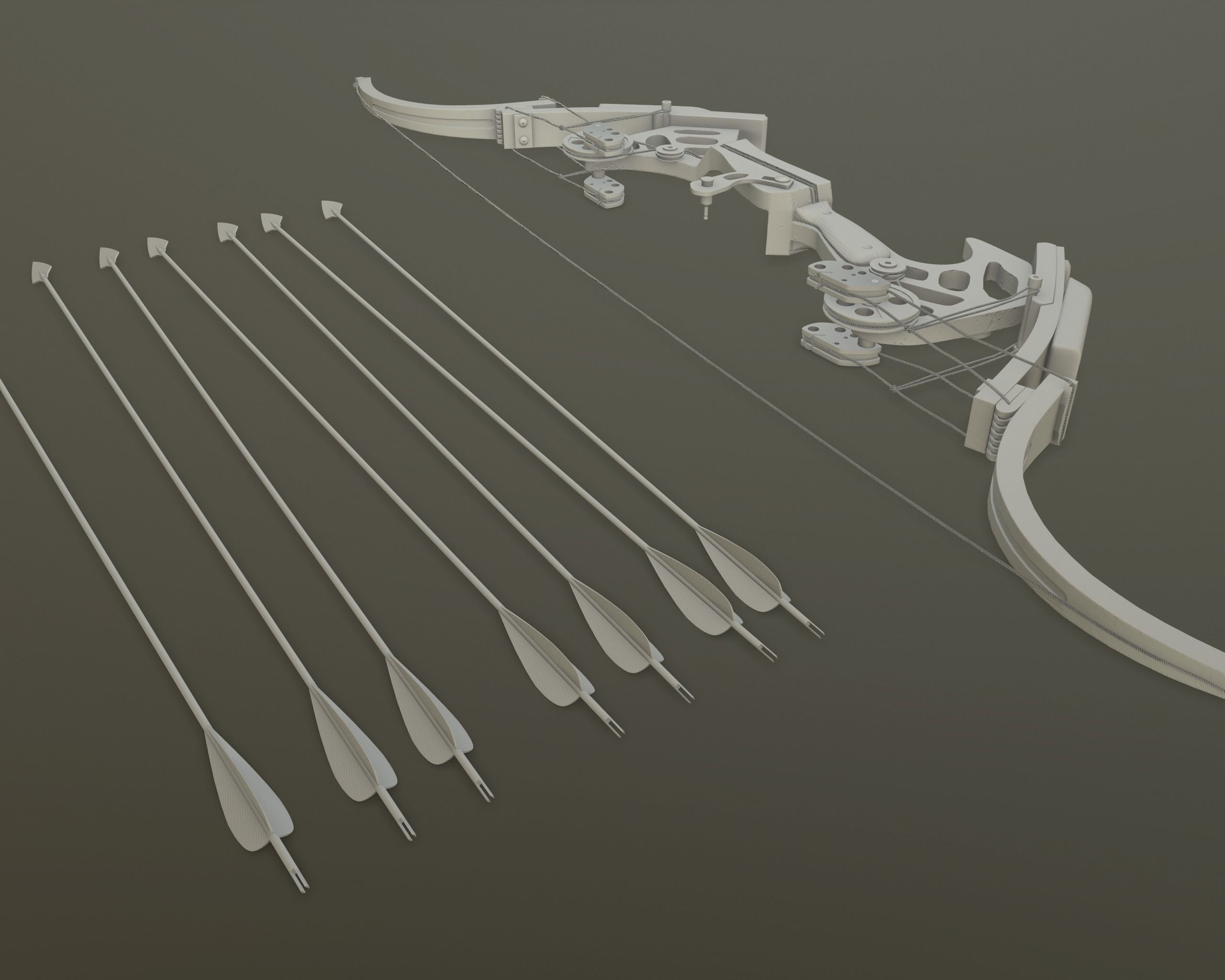 Oneida Kestrel - bow and arrow 3D model_22