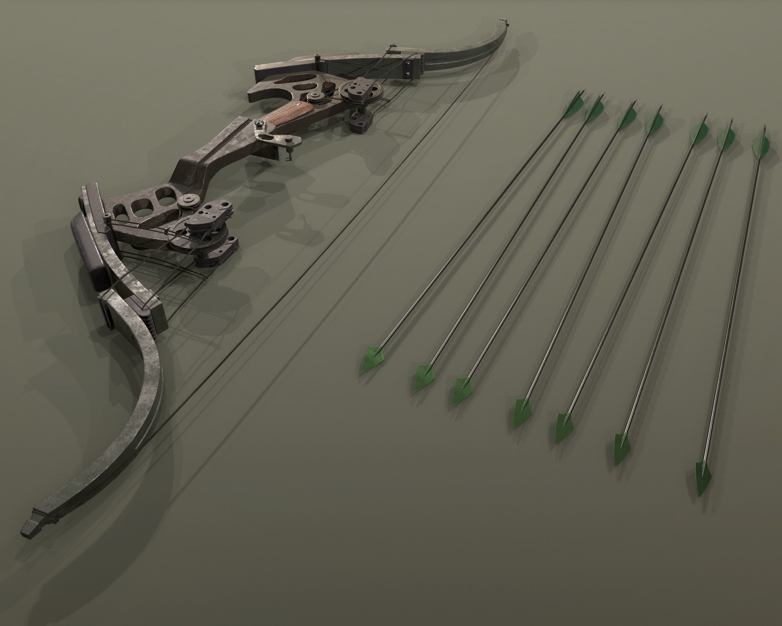Oneida Kestrel - bow and arrow 3D model_2