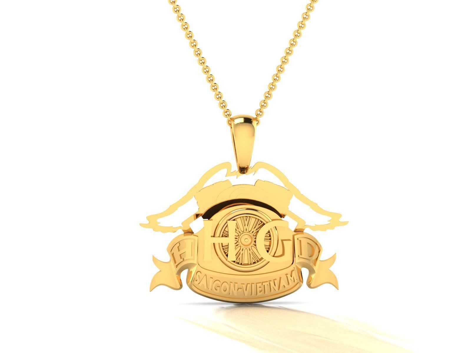 150 Plain Gold Ring Earrings Pendant 3dm stl render 3D print model_54