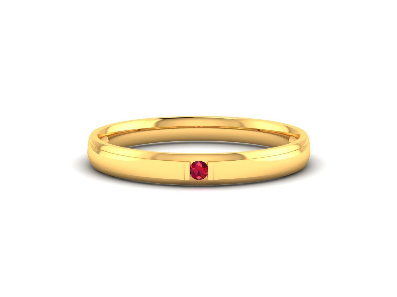 150 Plain Gold Ring Earrings Pendant 3dm stl render 3D print model_65