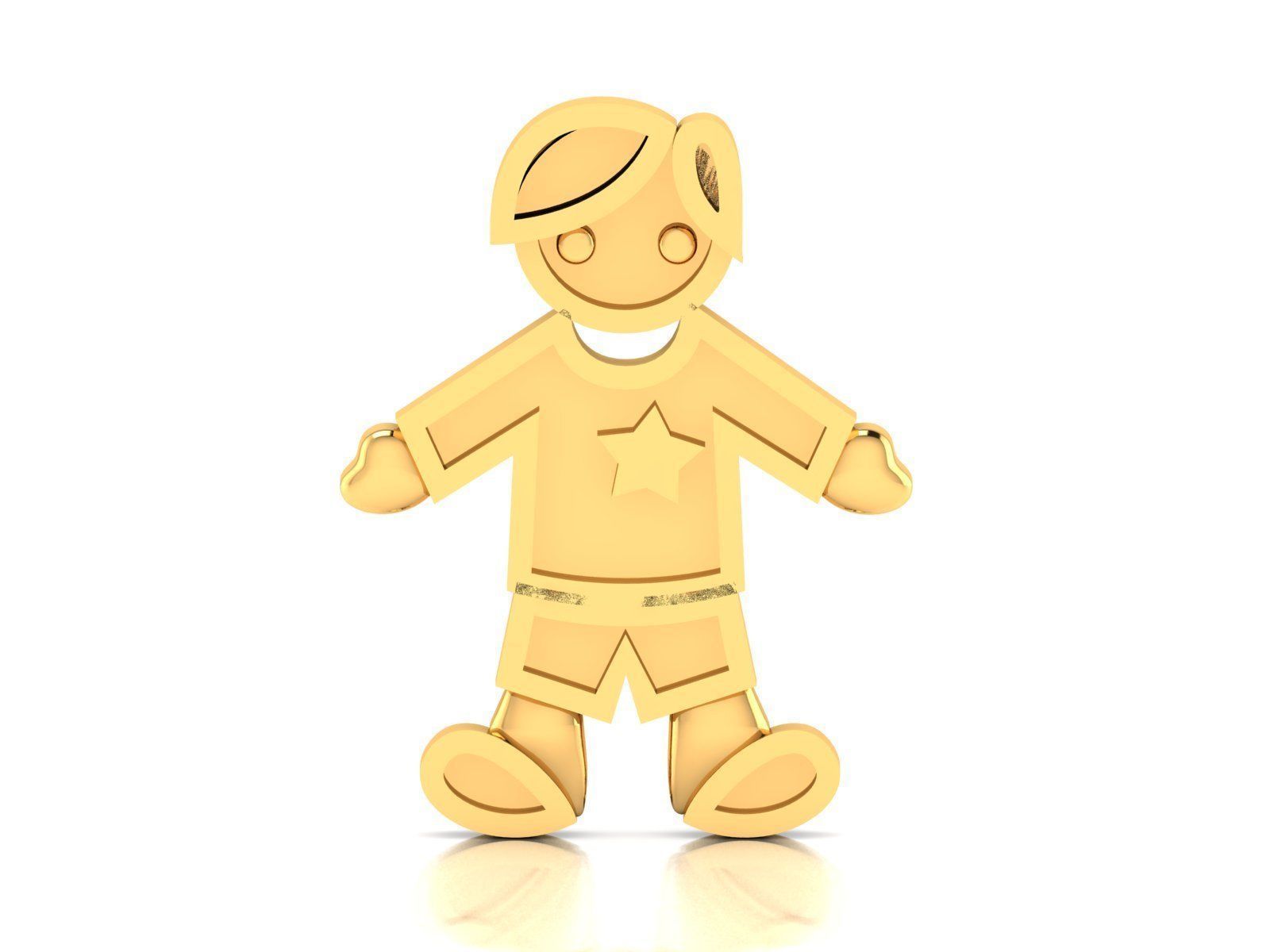 150 Plain Gold Ring Earrings Pendant 3dm stl render 3D print model_72