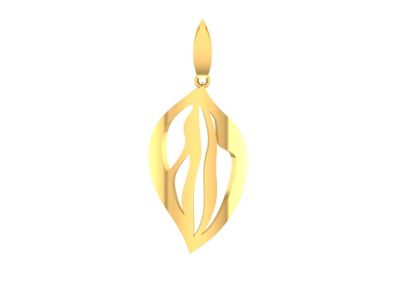 150 Plain Gold Ring Earrings Pendant 3dm stl render 3D print model_112