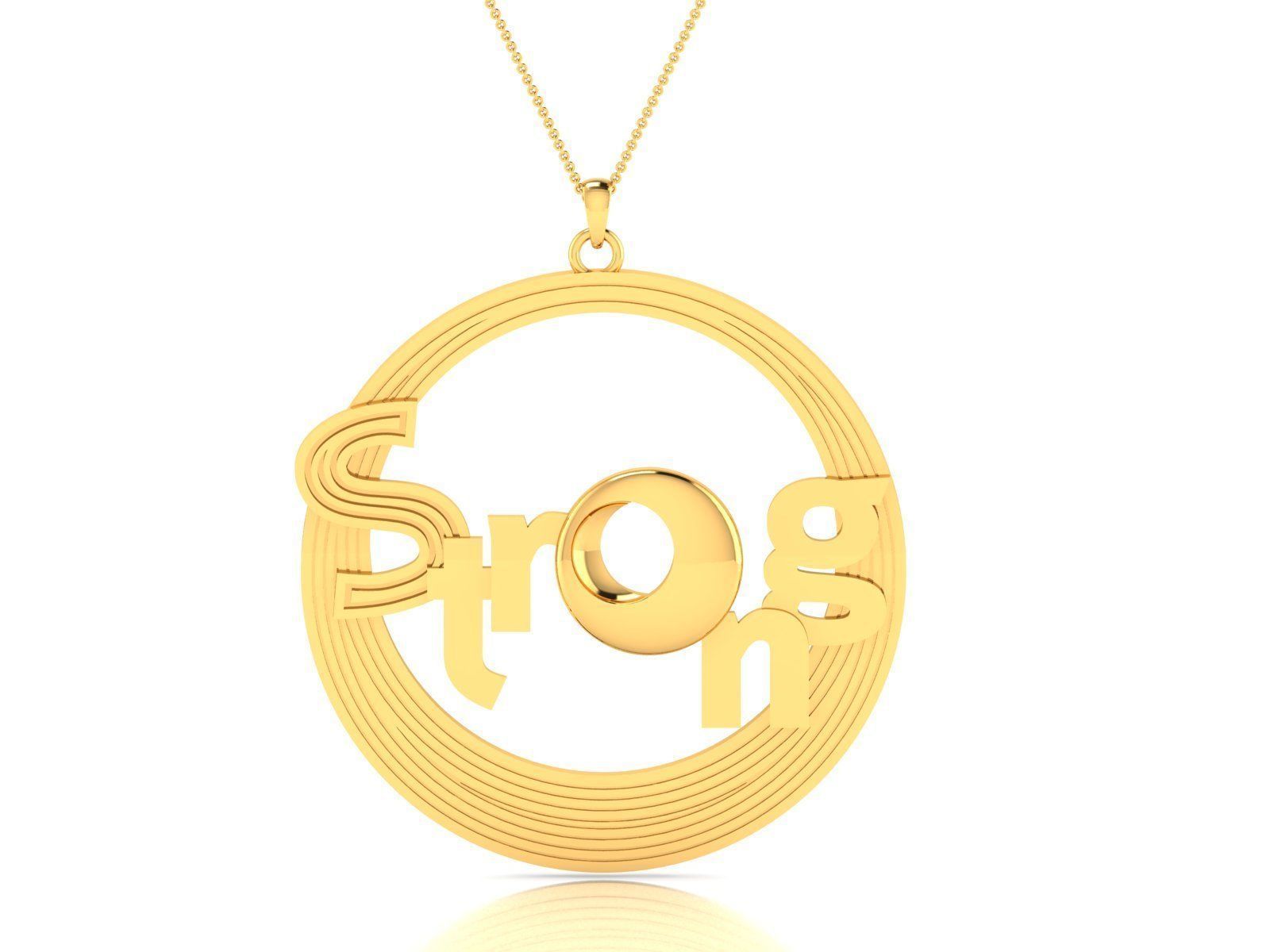 150 Plain Gold Ring Earrings Pendant 3dm stl render 3D print model_55