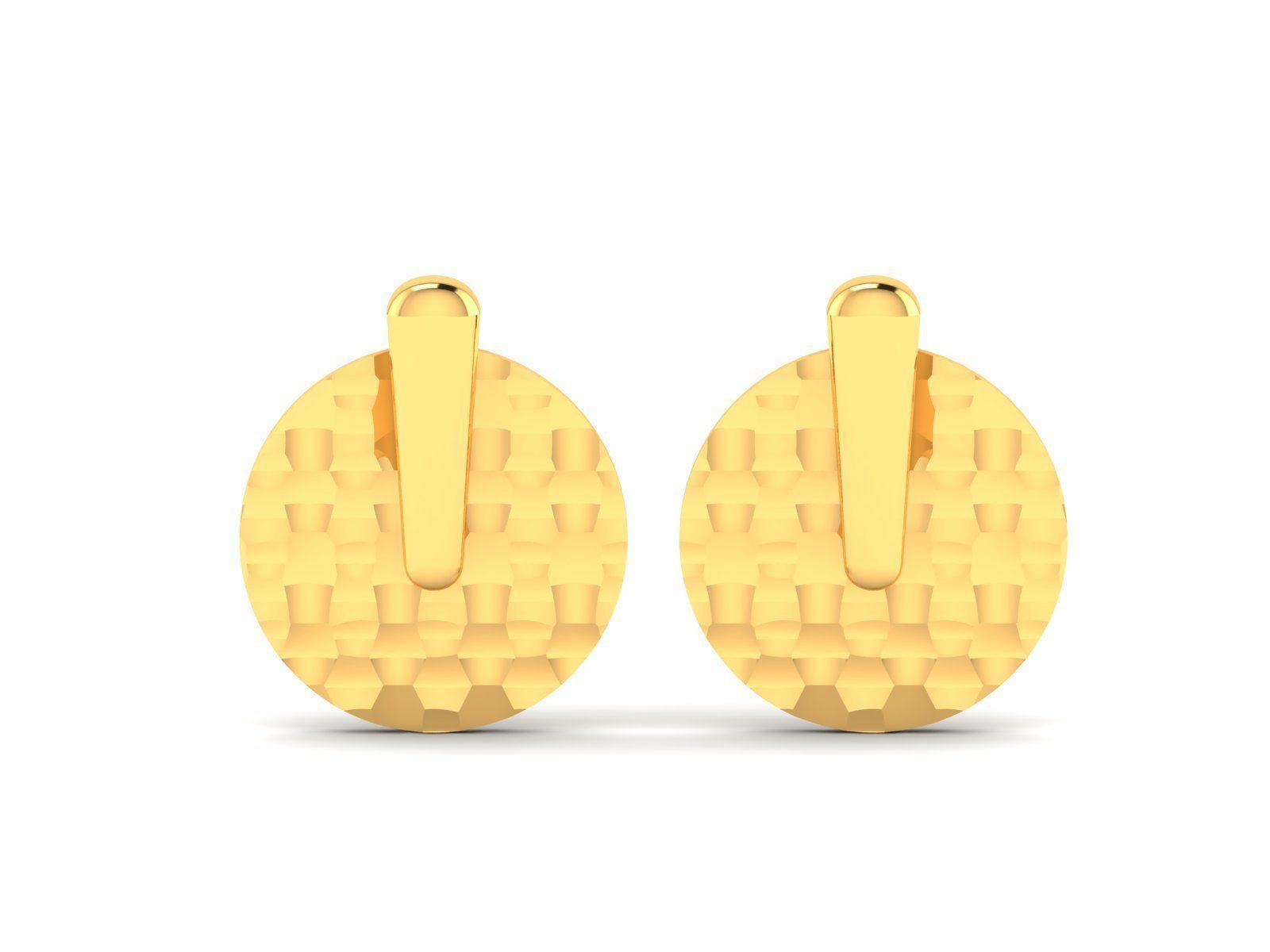 150 Plain Gold Ring Earrings Pendant 3dm stl render 3D print model_61