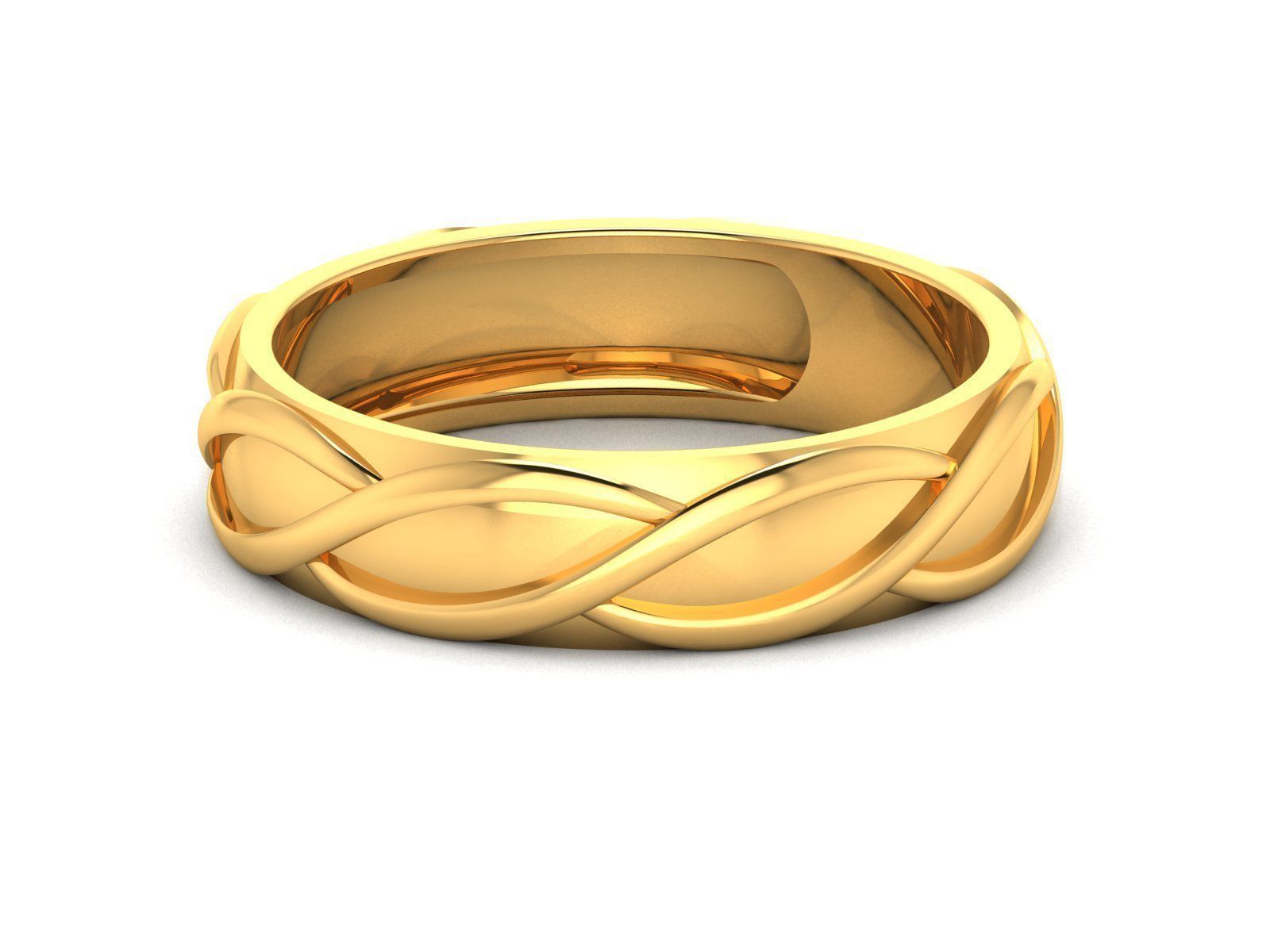 150 Plain Gold Ring Earrings Pendant 3dm stl render 3D print model_48