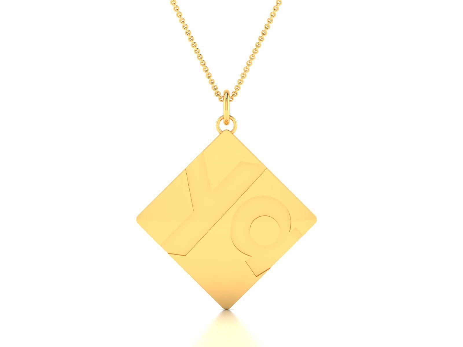 150 Plain Gold Ring Earrings Pendant 3dm stl render 3D print model_96