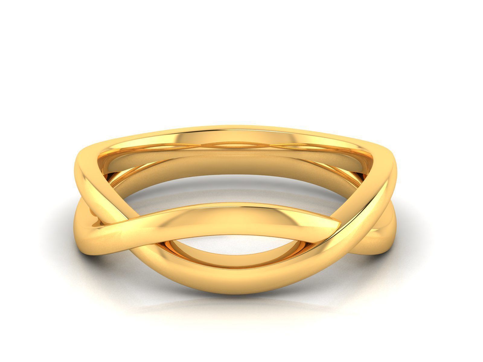 150 Plain Gold Ring Earrings Pendant 3dm stl render 3D print model_33