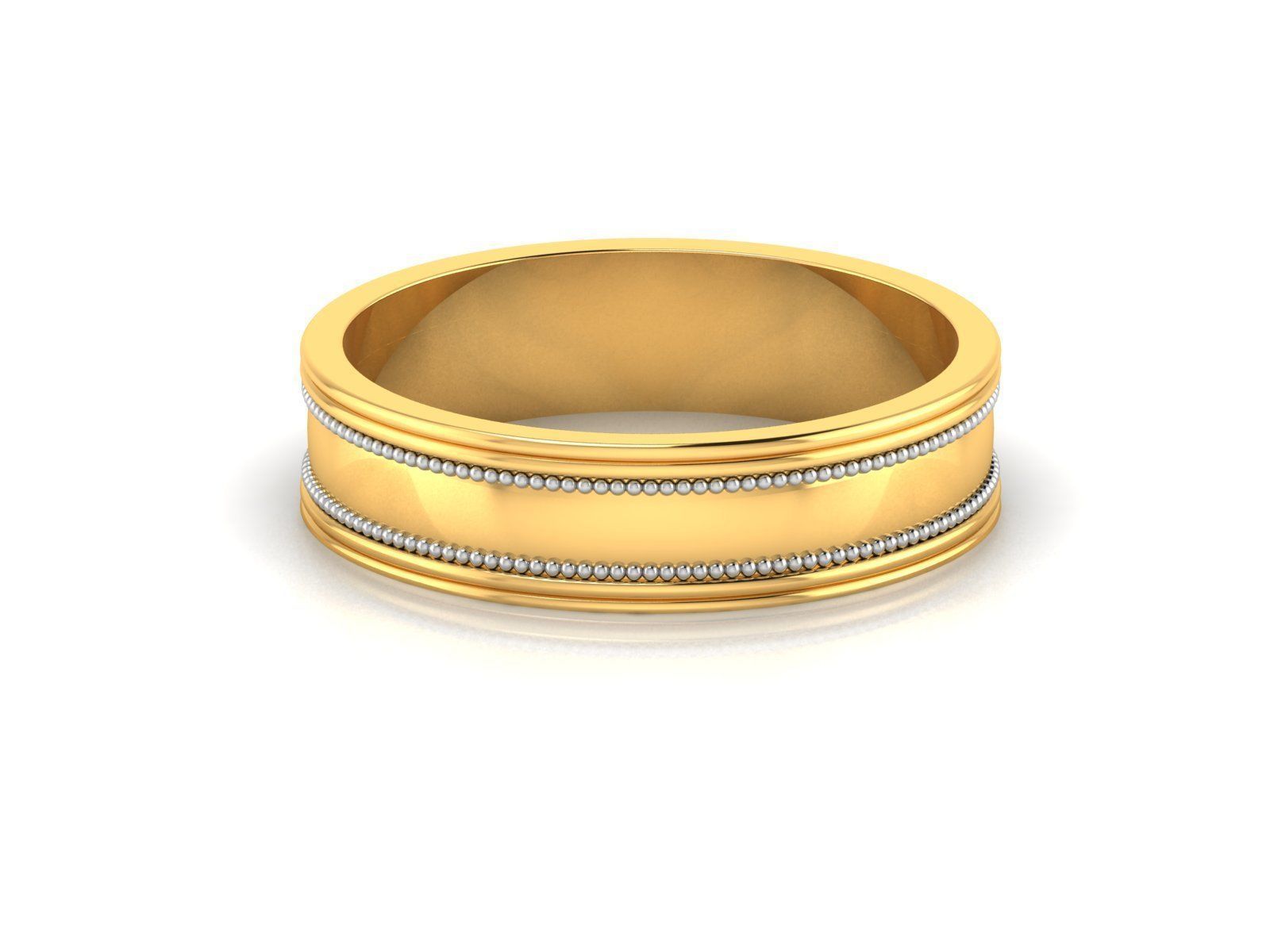 150 Plain Gold Ring Earrings Pendant 3dm stl render 3D print model_26