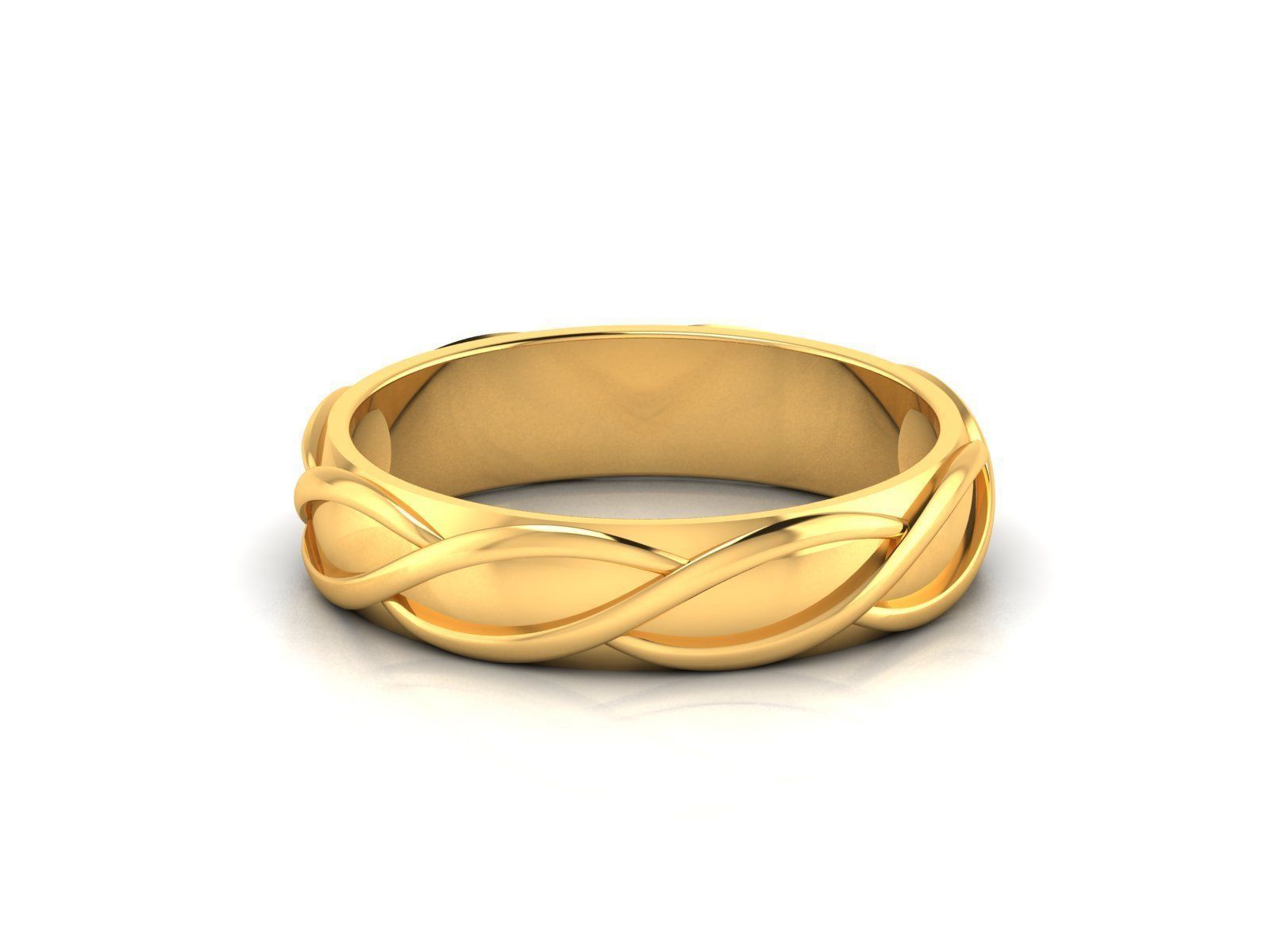 150 Plain Gold Ring Earrings Pendant 3dm stl render 3D print model_40