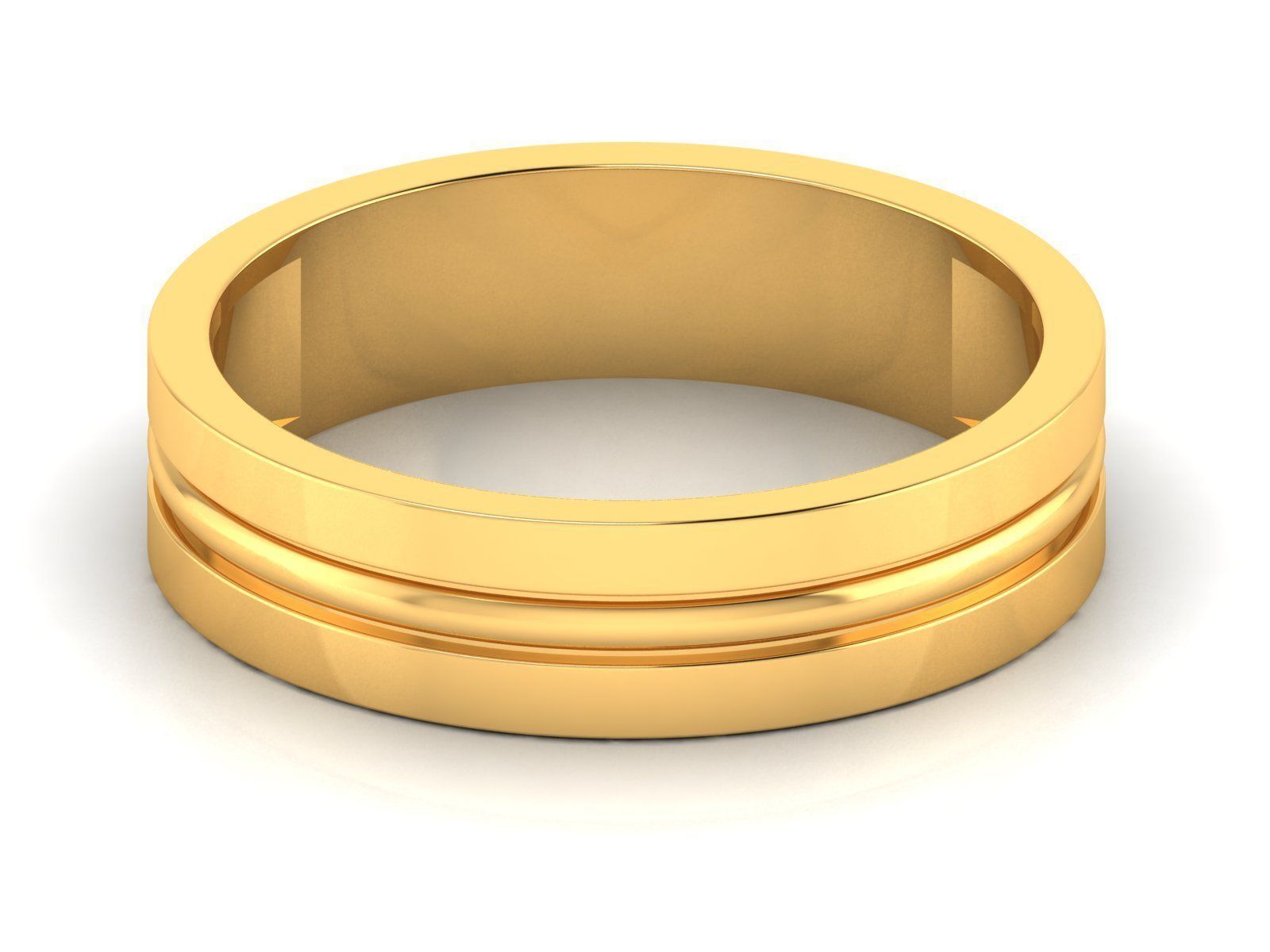150 Plain Gold Ring Earrings Pendant 3dm stl render 3D print model_38