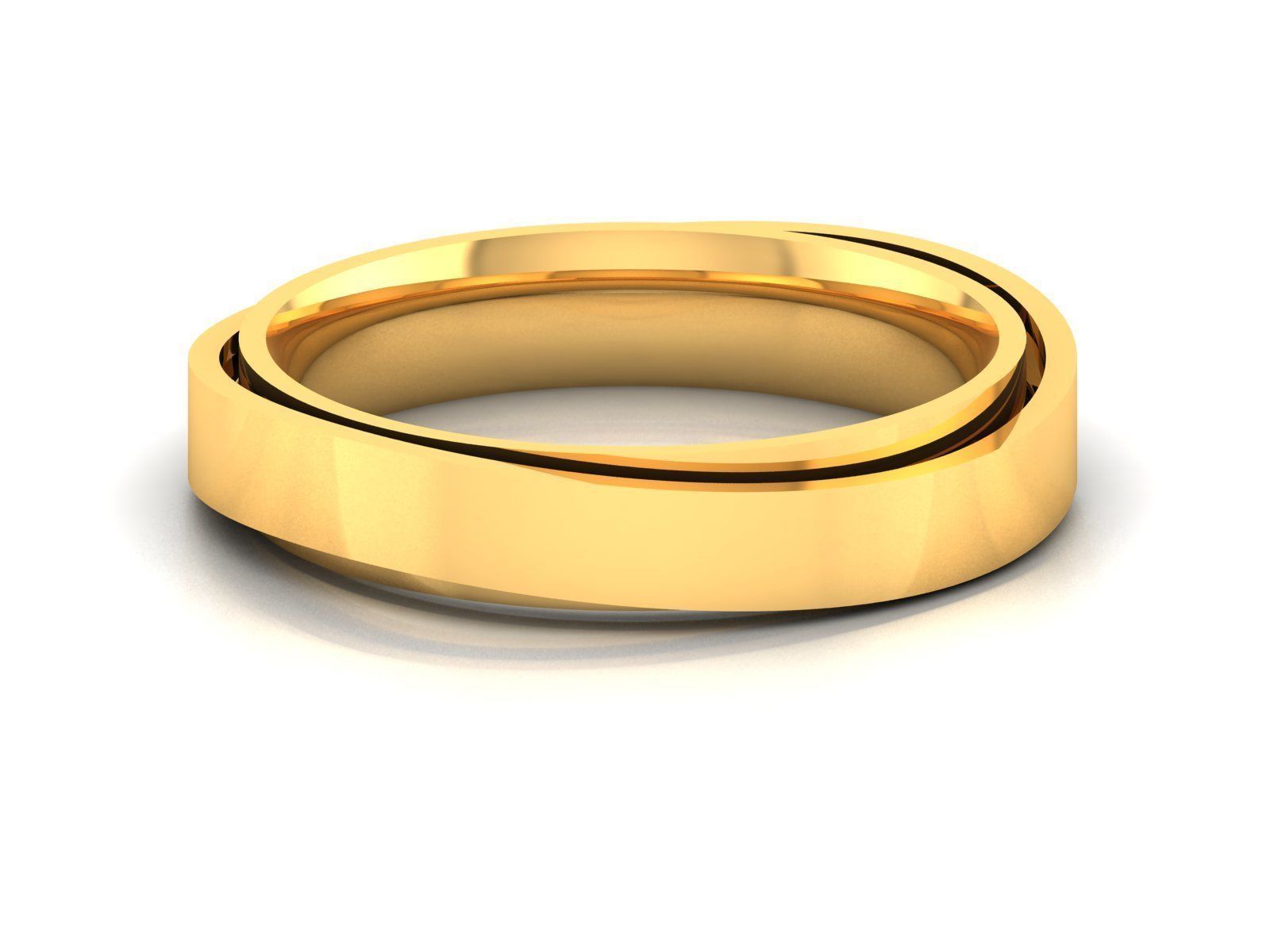 150 Plain Gold Ring Earrings Pendant 3dm stl render 3D print model_10