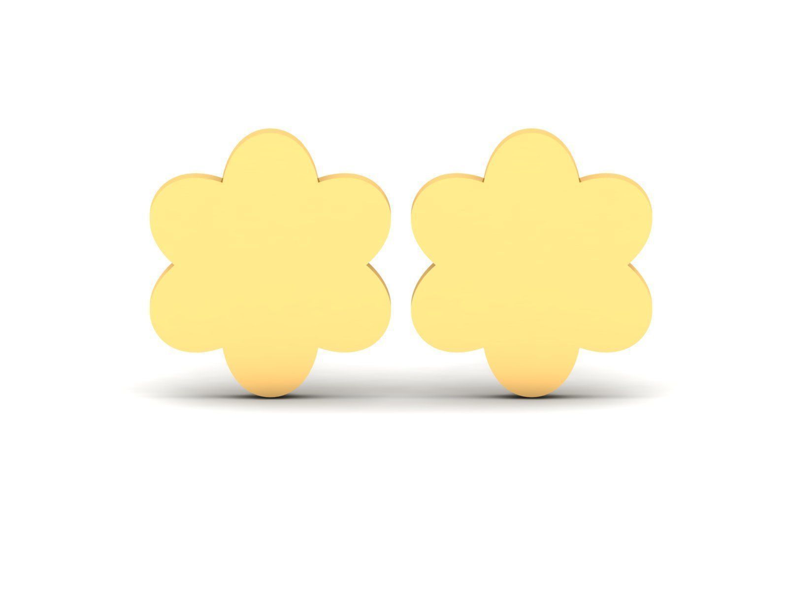 150 Plain Gold Ring Earrings Pendant 3dm stl render 3D print model_82