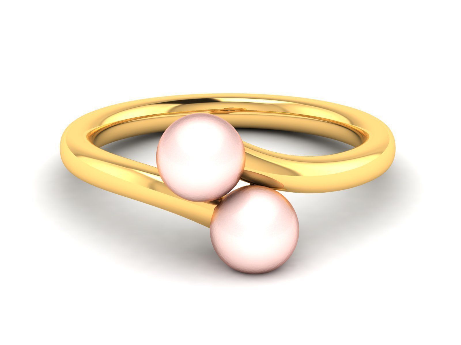 150 Plain Gold Ring Earrings Pendant 3dm stl render 3D print model_59