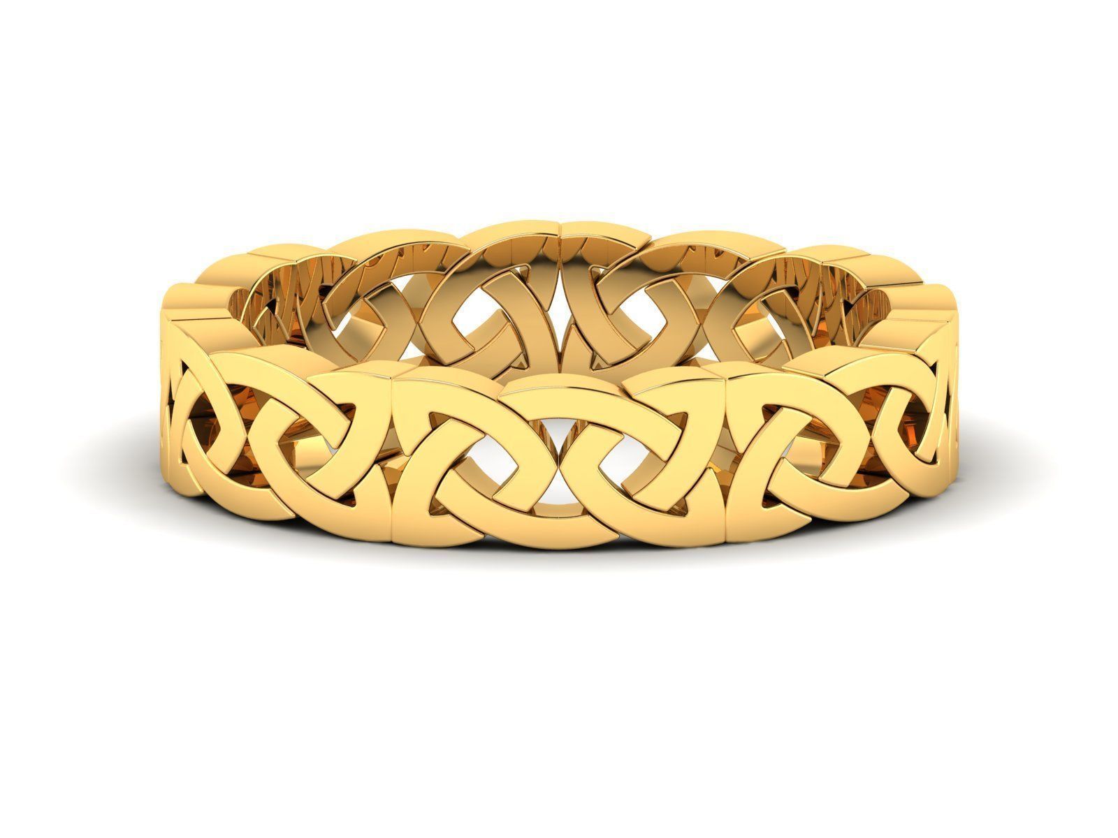 150 Plain Gold Ring Earrings Pendant 3dm stl render 3D print model_16