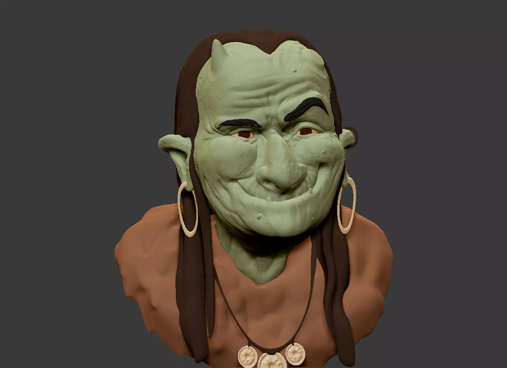 Creature Bust Free 3D model