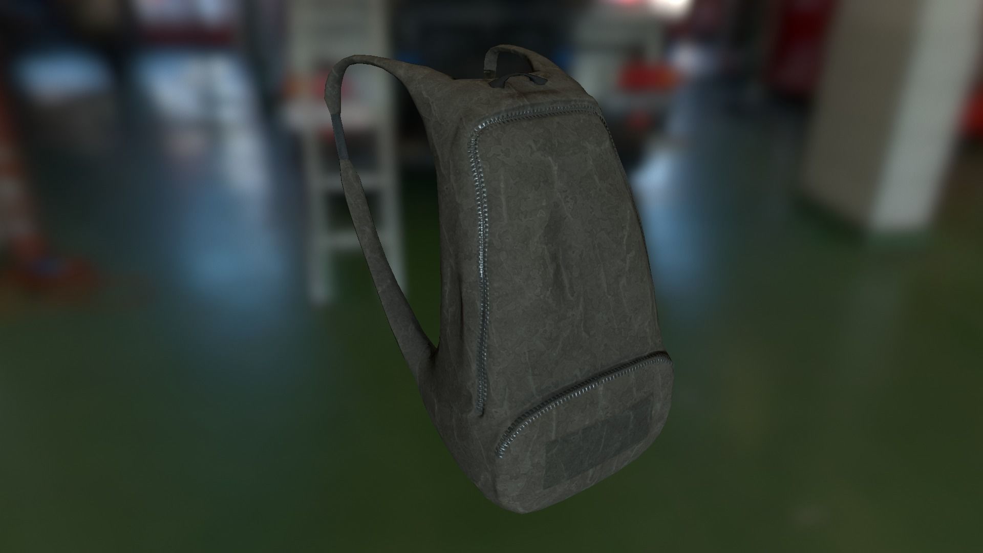 Backpack LOW-POLY PBR Back Pack Low-poly 3D model_10