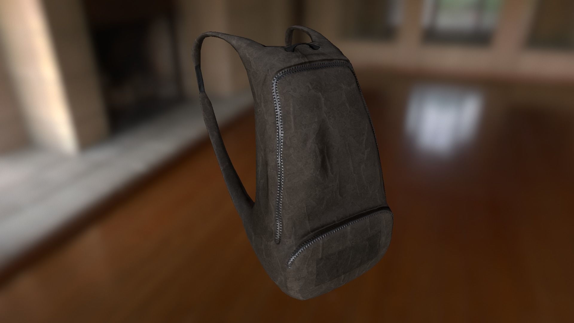 Backpack LOW-POLY PBR Back Pack Low-poly 3D model_9