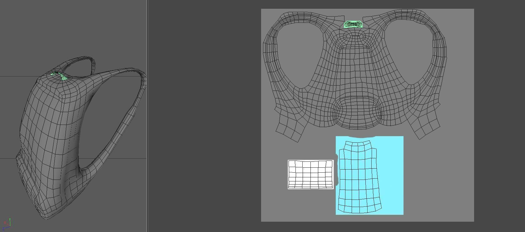 Backpack LOW-POLY PBR Back Pack Low-poly 3D model_22