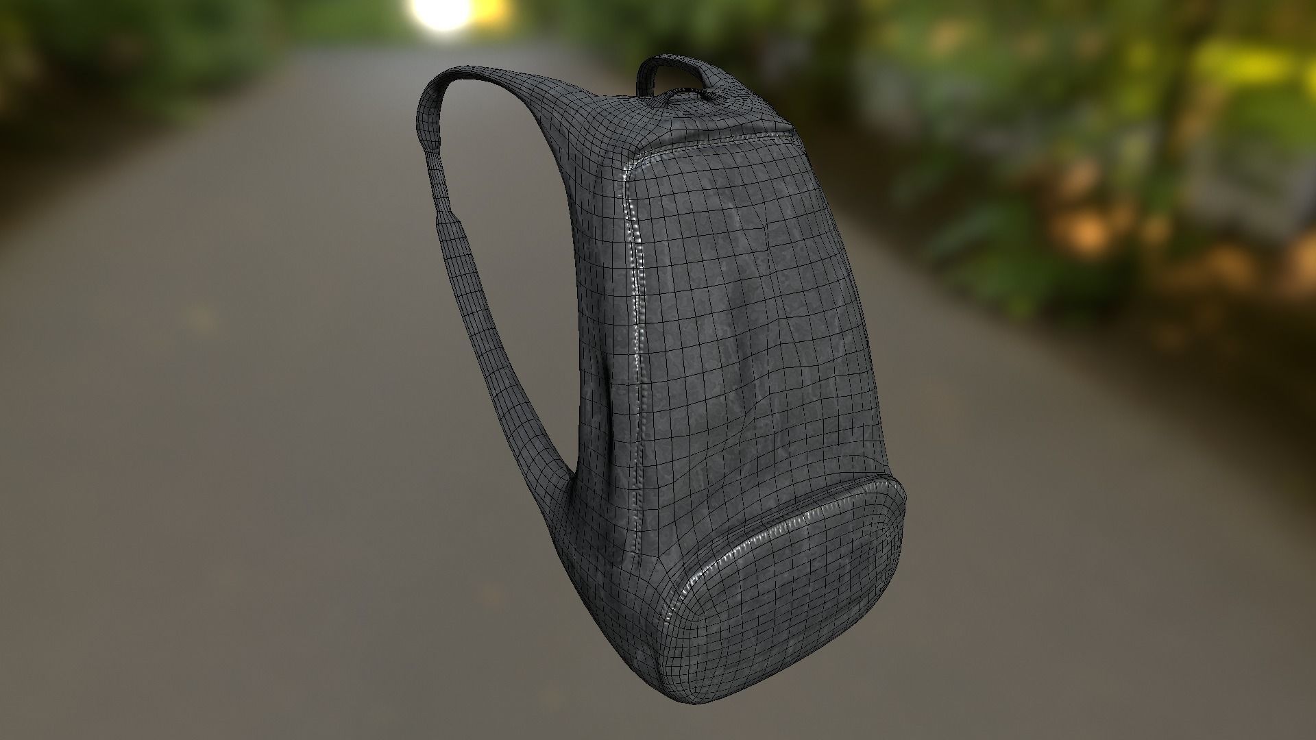 Backpack LOW-POLY PBR Back Pack Low-poly 3D model_19