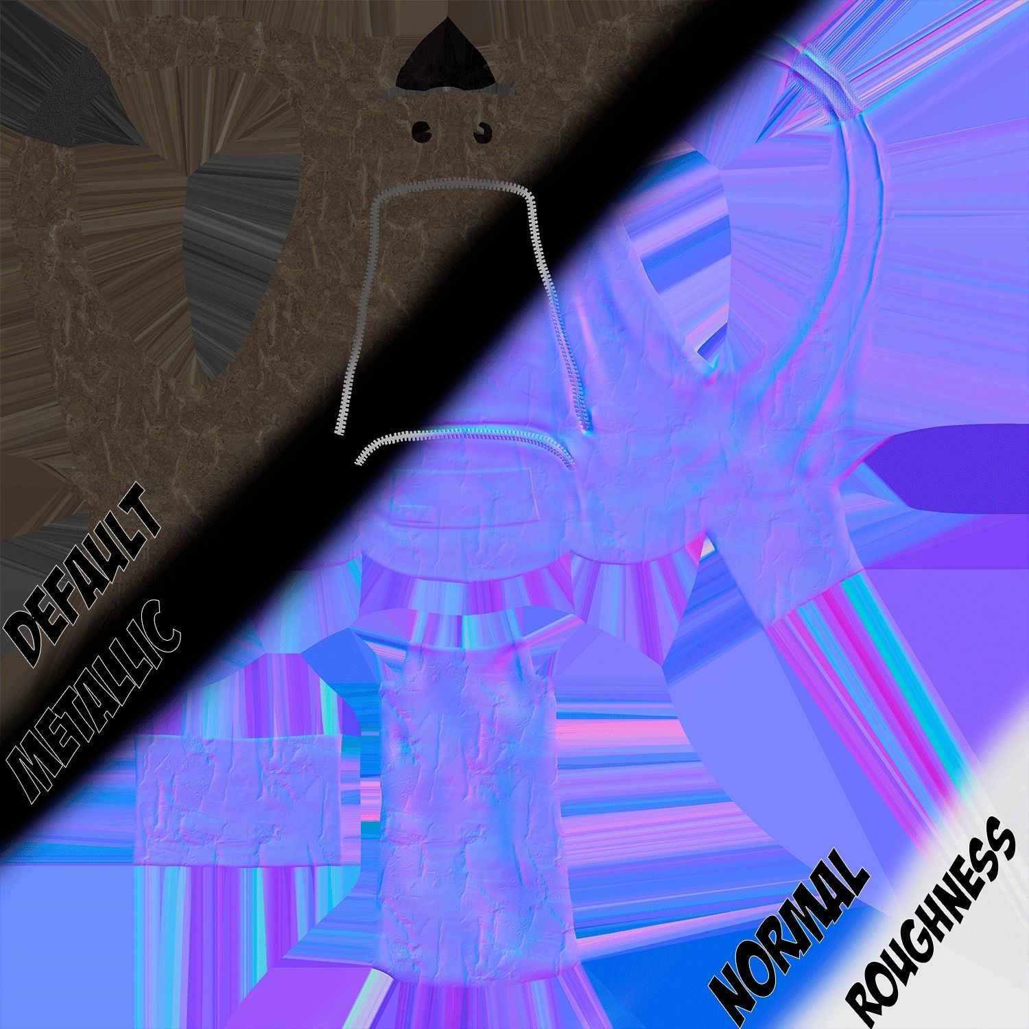 Backpack LOW-POLY PBR Back Pack Low-poly 3D model_21