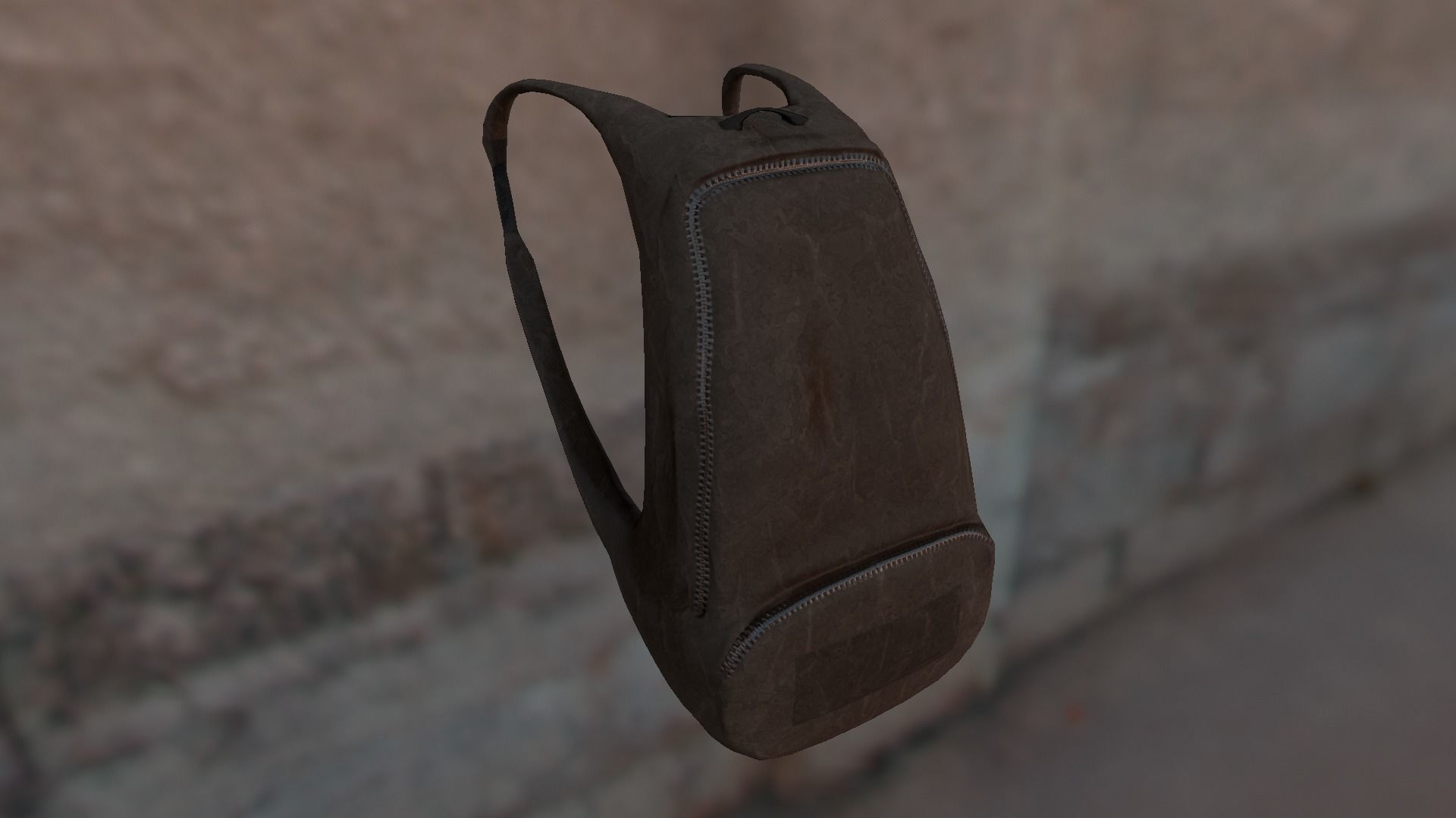 Backpack LOW-POLY PBR Back Pack Low-poly 3D model_7