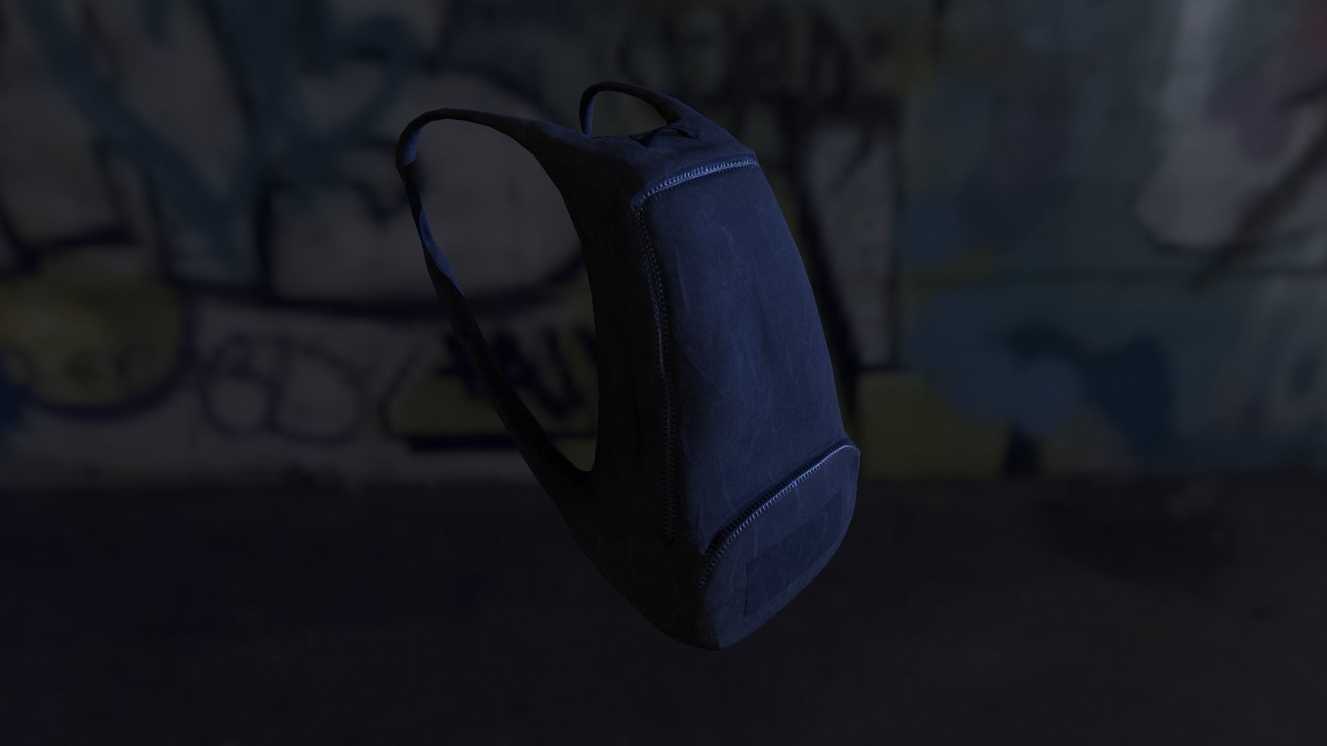 Backpack LOW-POLY PBR Back Pack Low-poly 3D model_5