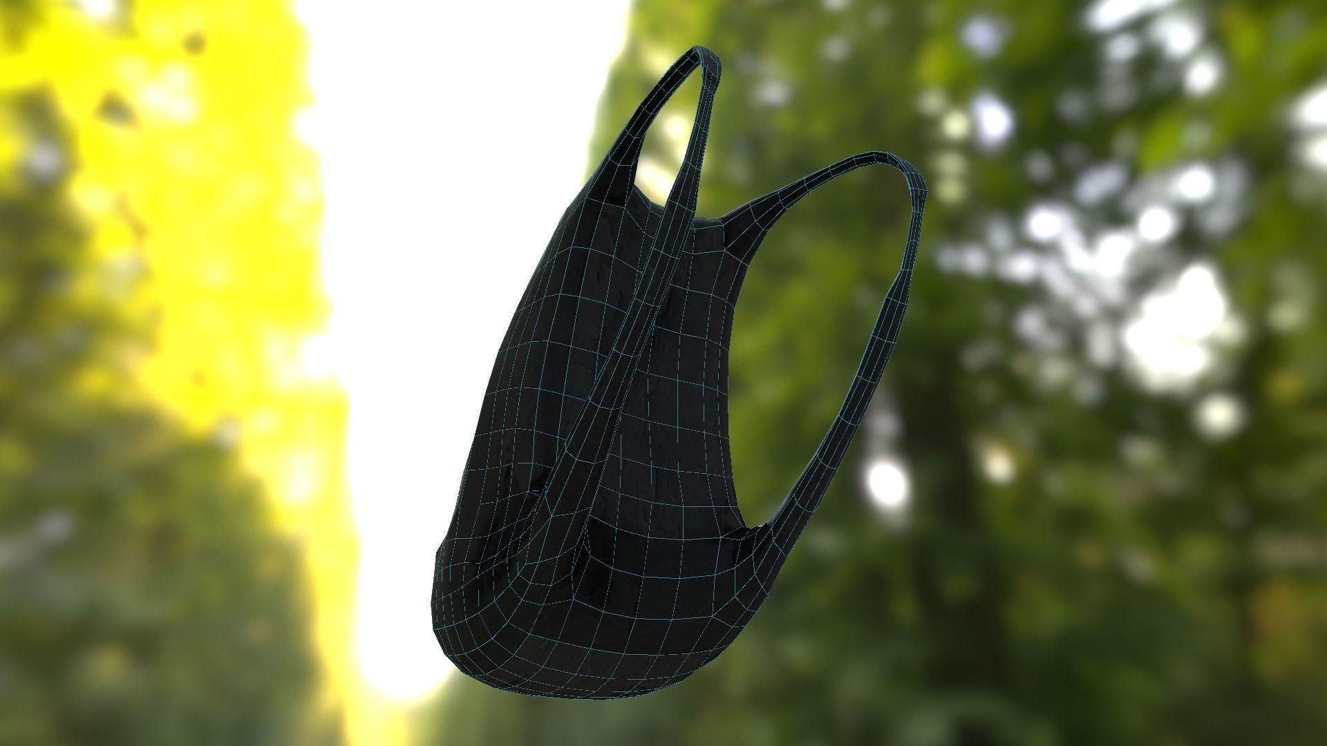 Backpack LOW-POLY PBR Back Pack Low-poly 3D model_17