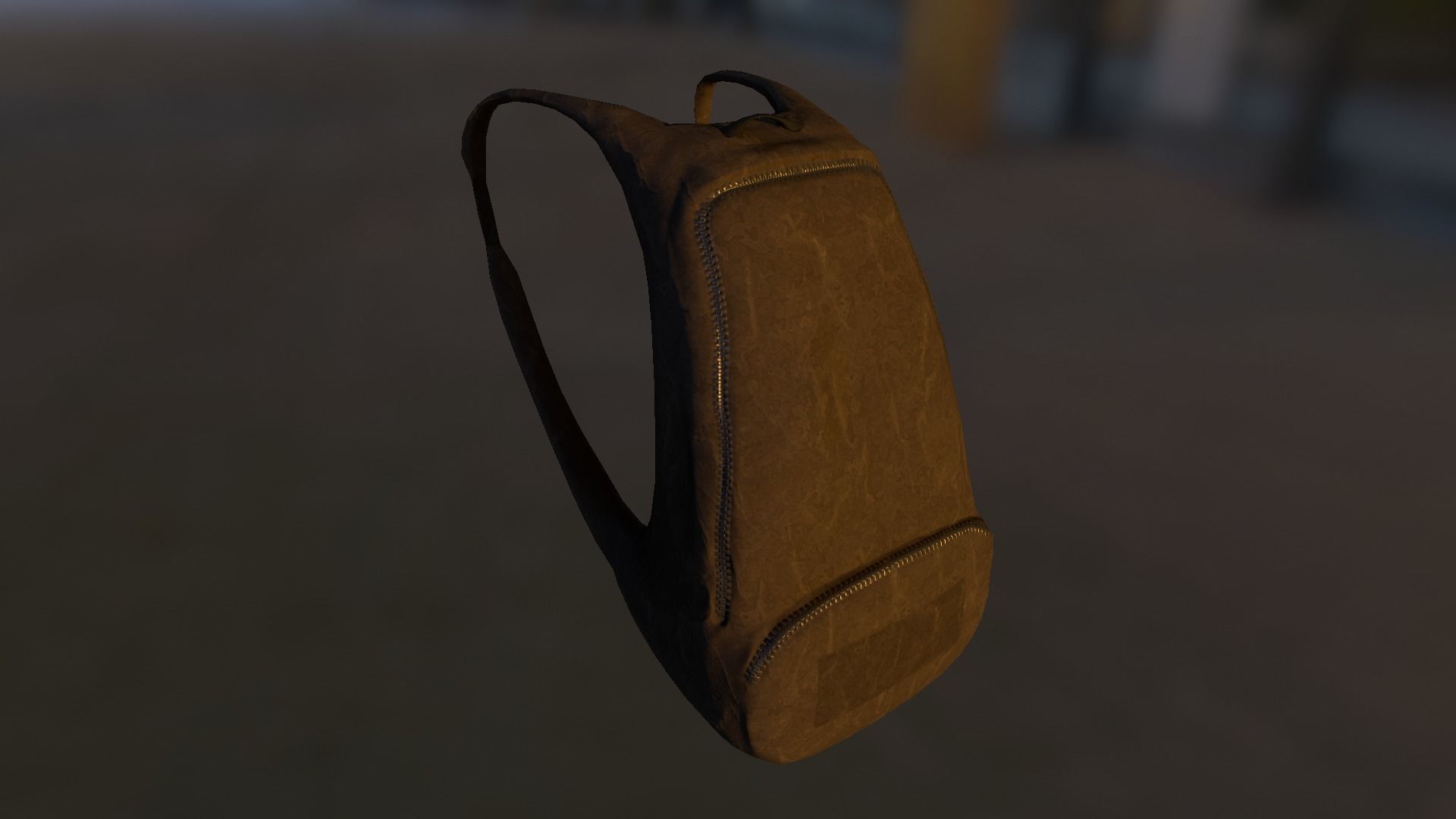 Backpack LOW-POLY PBR Back Pack Low-poly 3D model_11