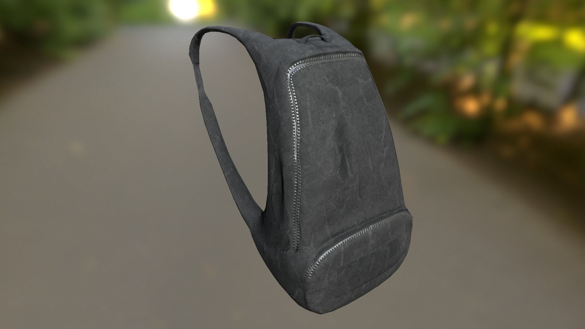 Backpack LOW-POLY PBR Back Pack Low-poly 3D model_14