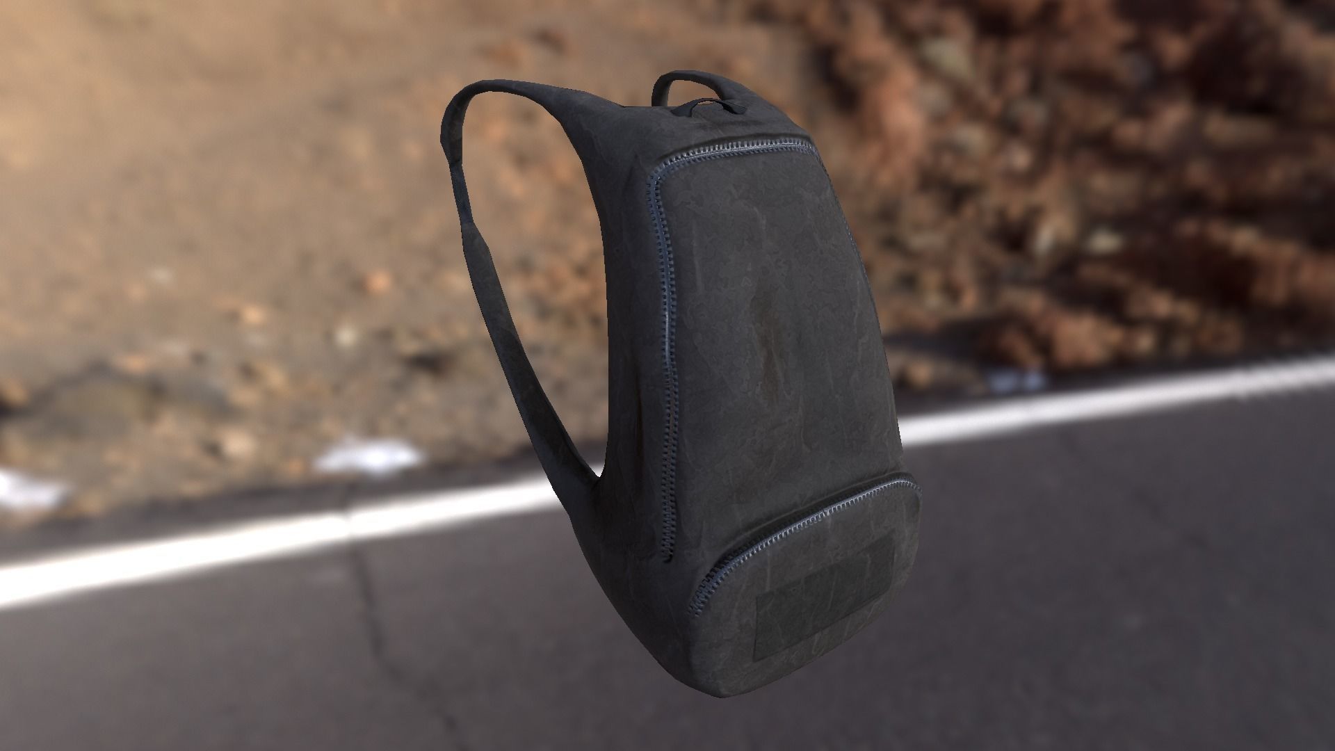 Backpack LOW-POLY PBR Back Pack Low-poly 3D model_6