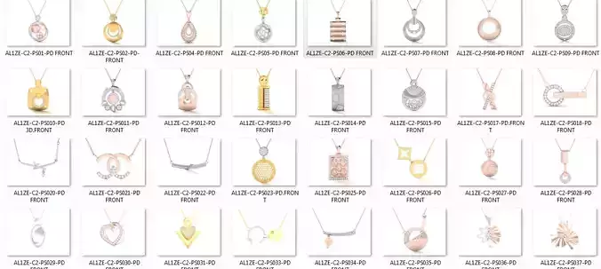 69  Women pendant 3dm stl render detail 3D print model