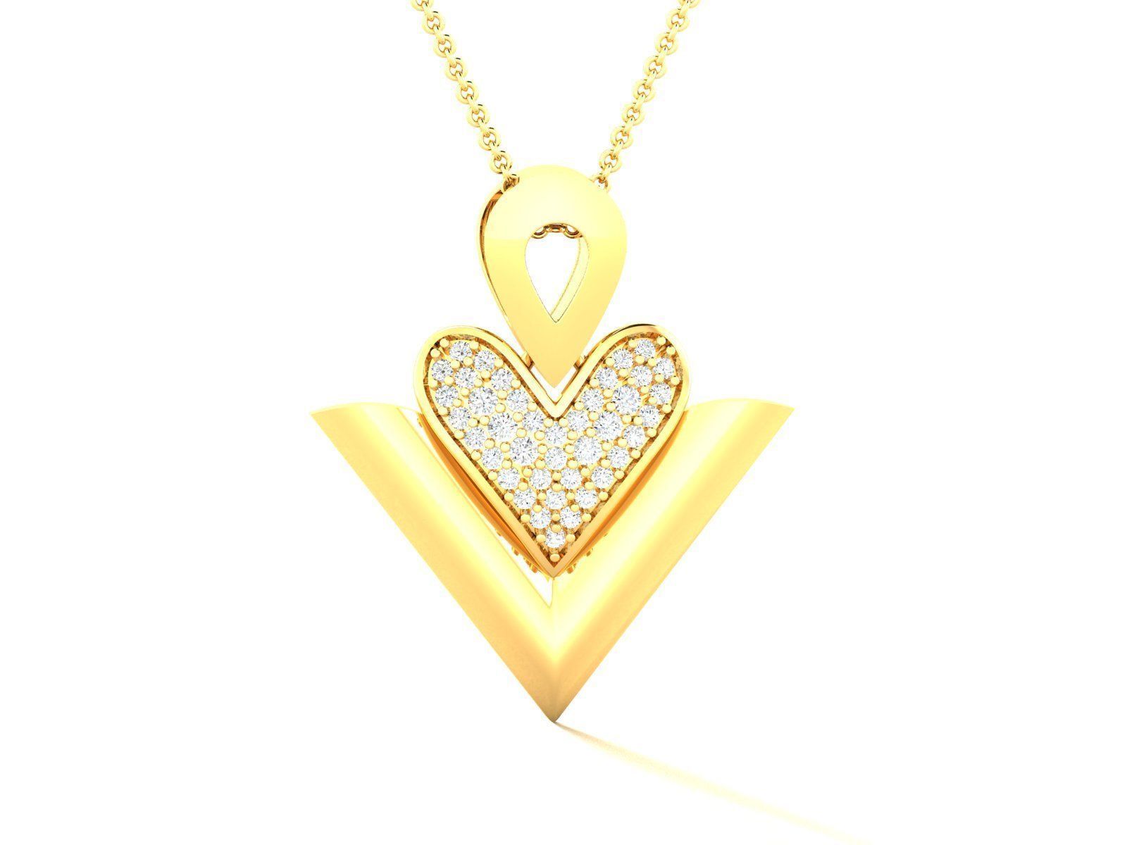 69 Women pendant 3dm stl render detail 3D print model 3D print model_57