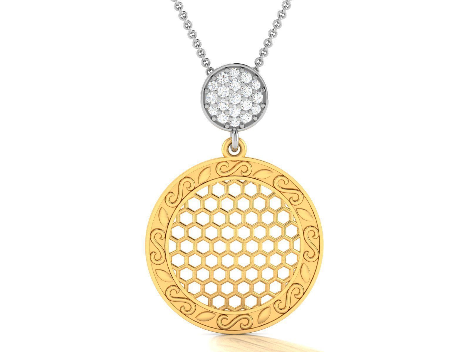 69 Women pendant 3dm stl render detail 3D print model 3D print model_50