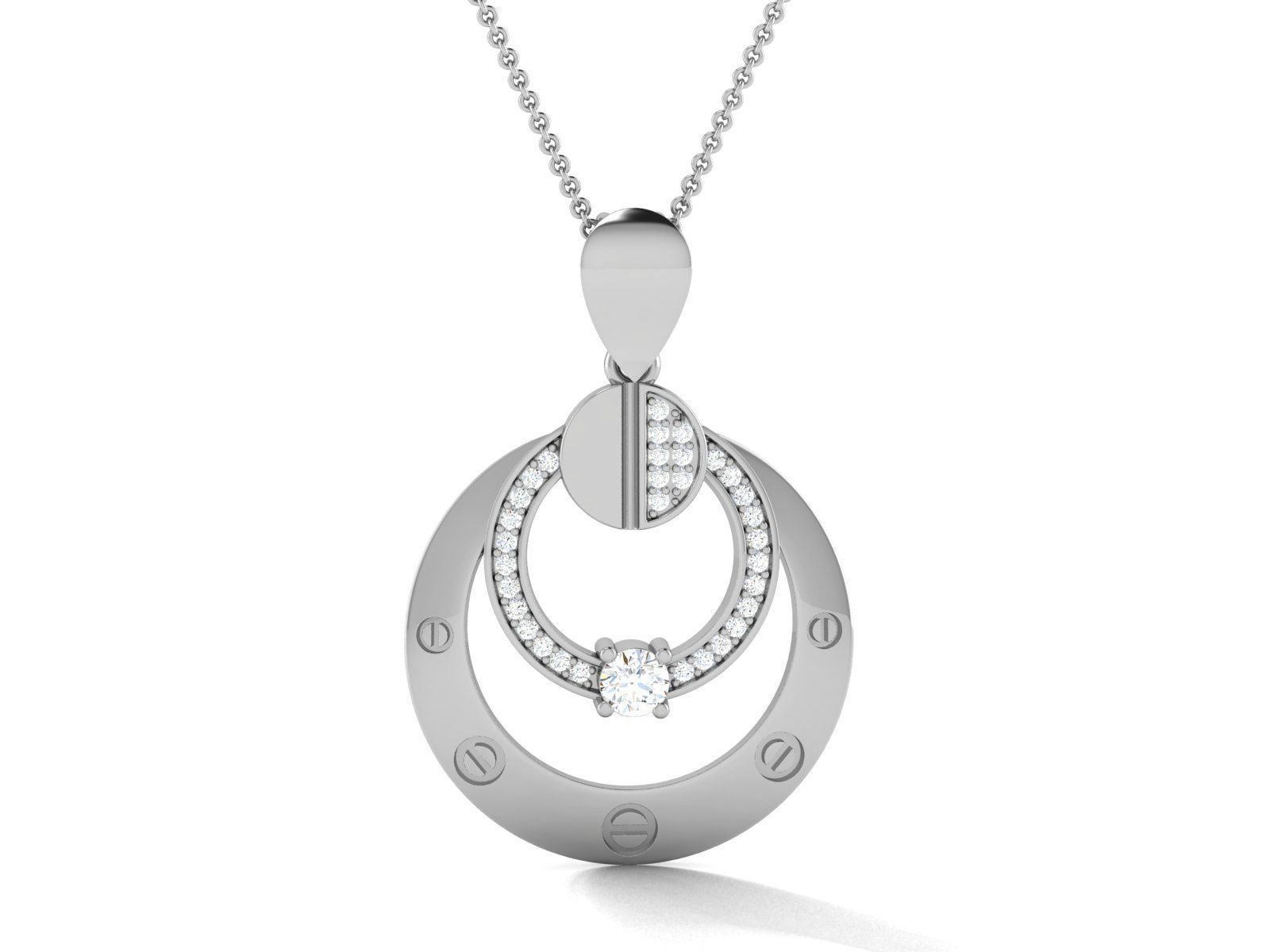 69 Women pendant 3dm stl render detail 3D print model 3D print model_36