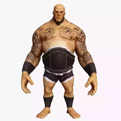 Cartoon Giant Low-poly 3D model