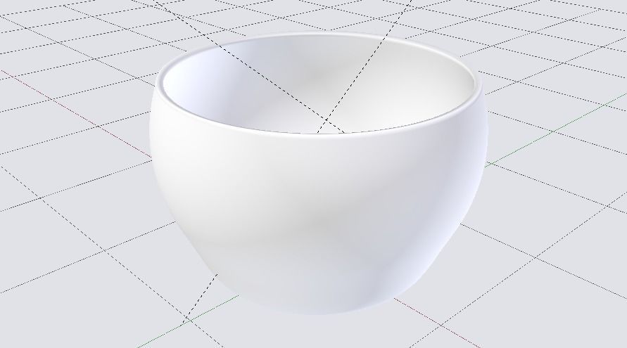 3D Bowl Low-poly 3D model_2