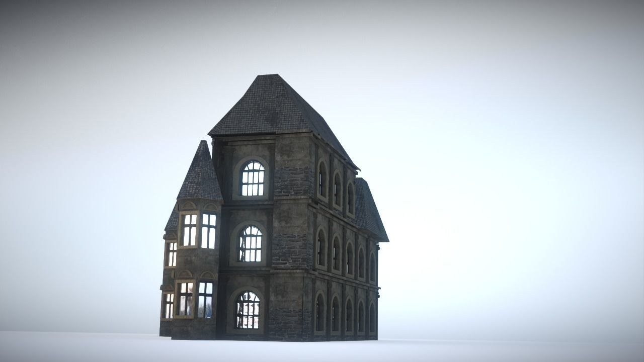 Old house Low-poly 3D model_9