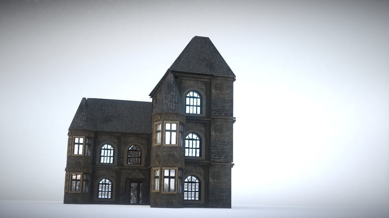 Old house Low-poly 3D model_7