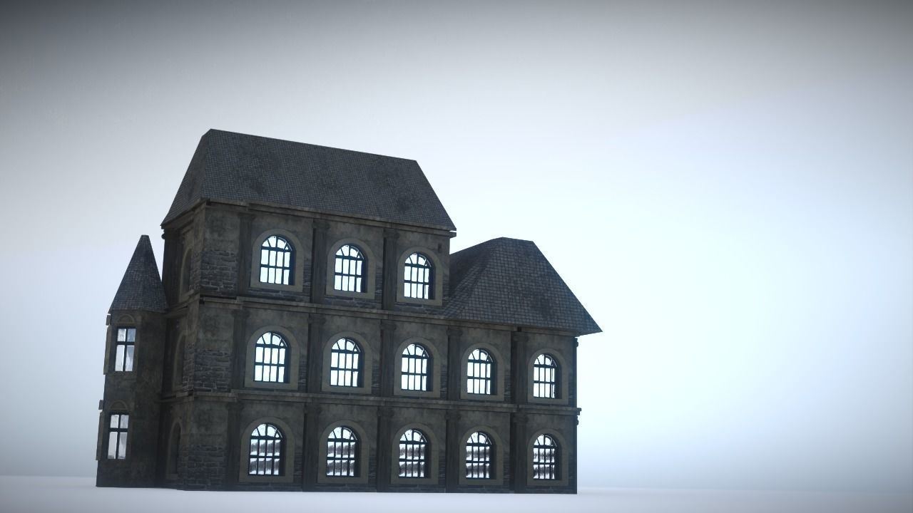 Old house Low-poly 3D model_12