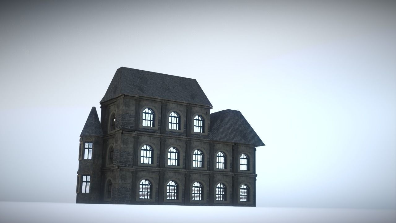 Old house Low-poly 3D model_11
