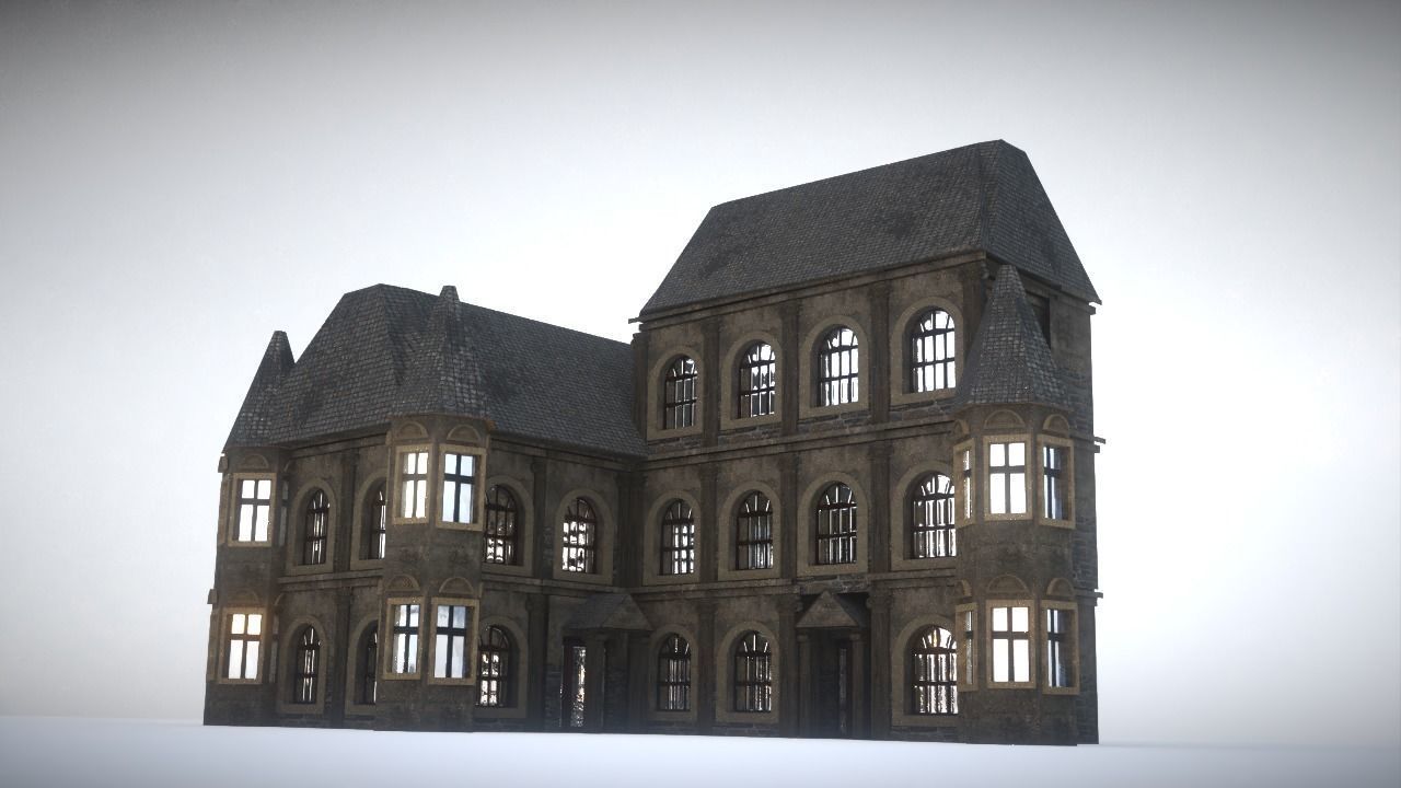 Old house Low-poly 3D model_5