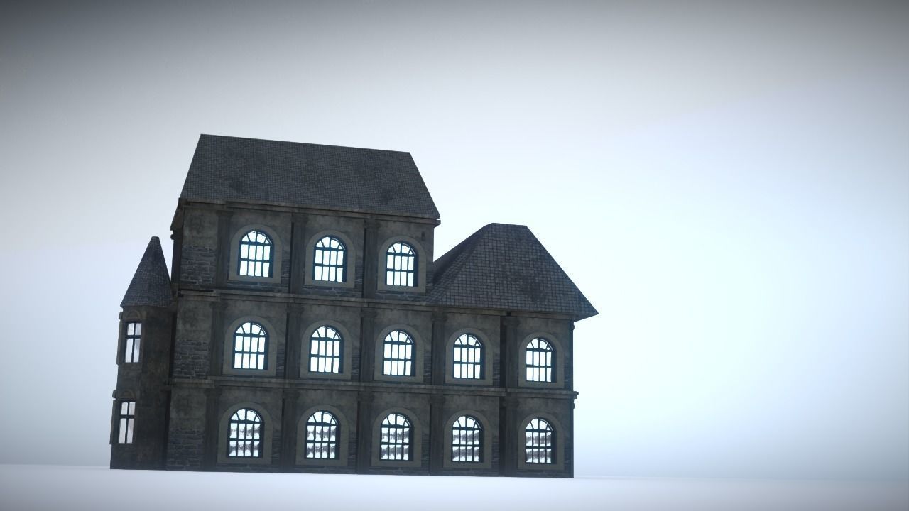 Old house Low-poly 3D model_13