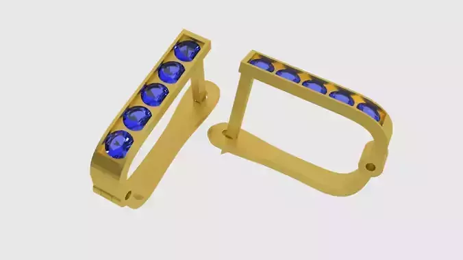 classic straight earrings