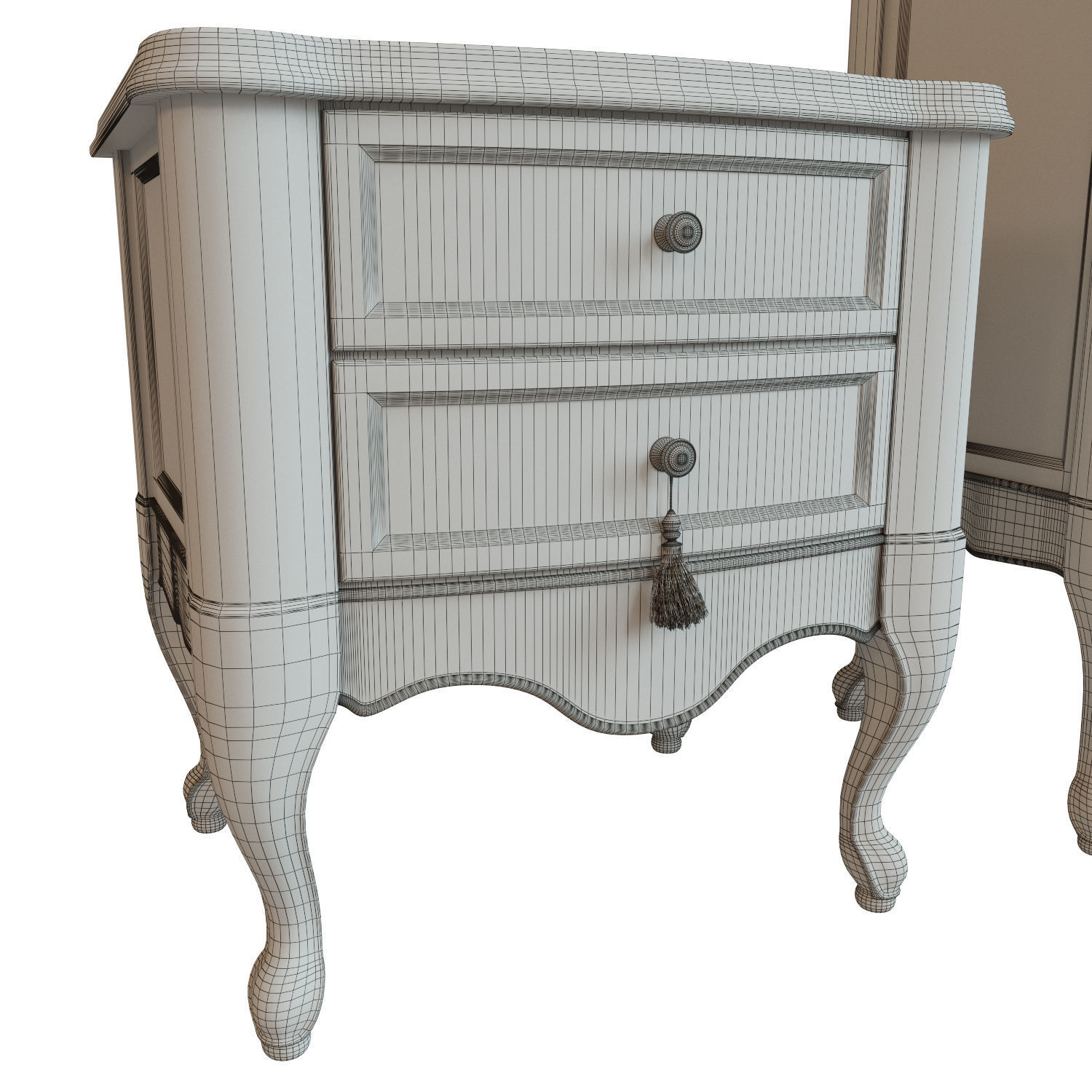 Chest Of Drawers B 01 3D model_12