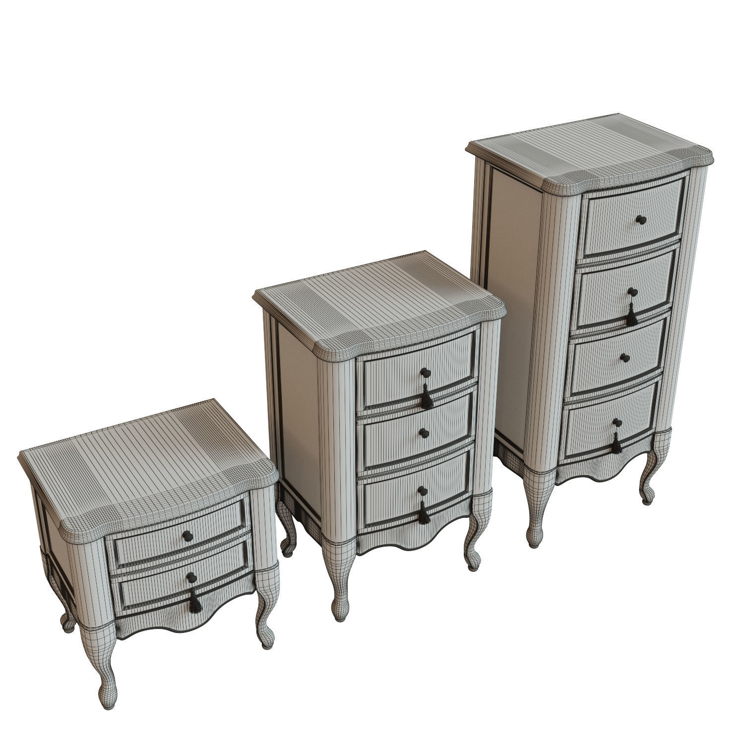 Chest Of Drawers B 01 3D model_11