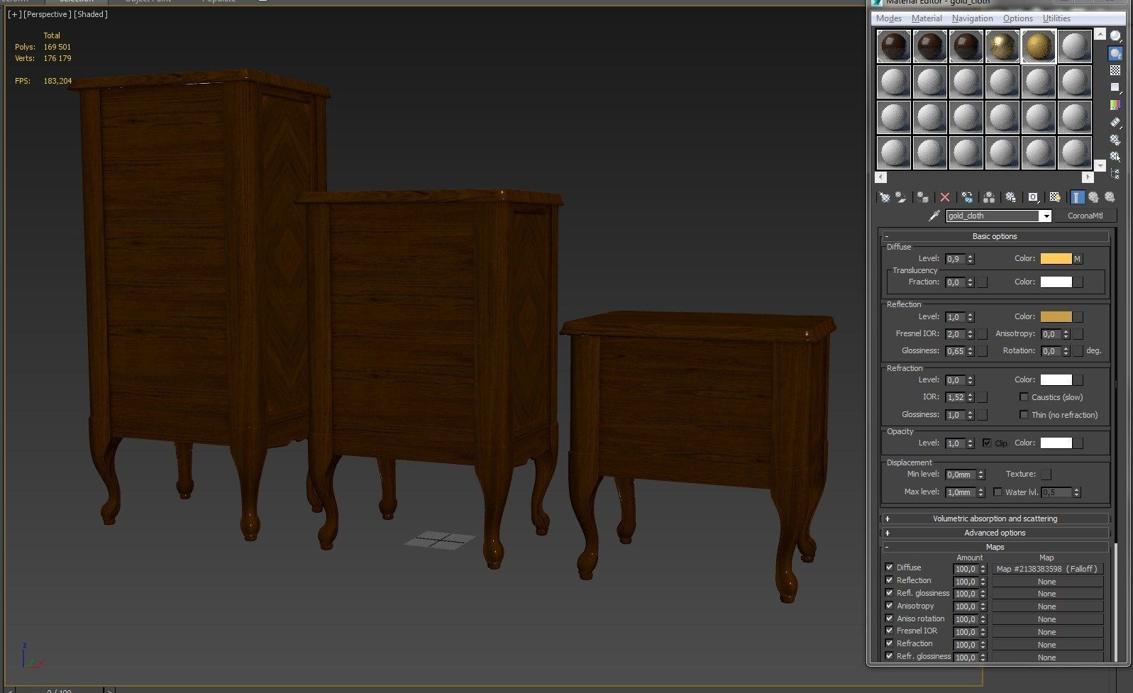 Chest Of Drawers B 01 3D model_6
